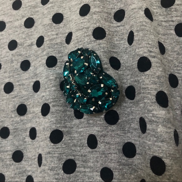 🍒 2/20$ Zara Gray & Black Polka Dot Tee - Picture 9 of 11